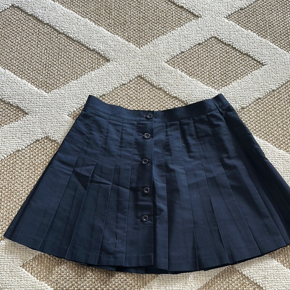 Prince Performance Apparel Blue Pleated Mini Skater Skirt